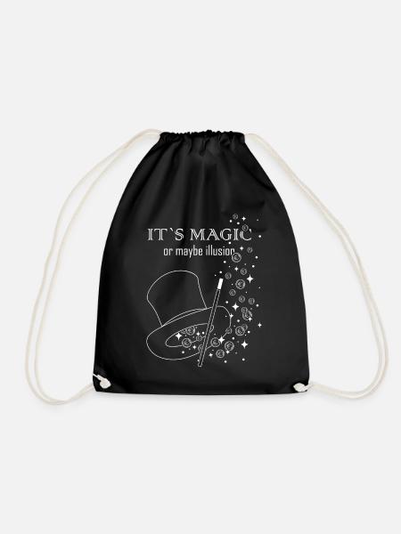Illusionniste Coin Tricks Stage Magician Magicien Magie - Sac de sport léger - noir