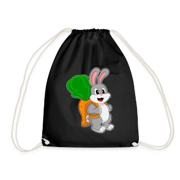 École de sac à dos lapin étudiant - Sac de sport léger - noir - Devant