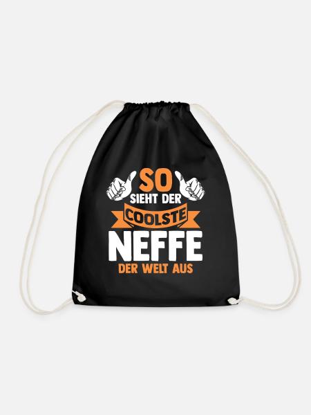 Coolste Neffe - Turnbeutel - Schwarz