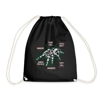 Tarantulas Teeny Eyes Thicc Booty Huggers Spider - Turnbeutel - Schwarz - Vorne