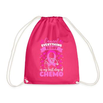 Breast Cancer Awareness Week Breast Cancer Ribbon - Drawstring Bag - fuchsia - Front