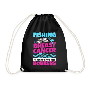 Breast Cancer Awareness Items Breast Cancer Free - Drawstring Bag - black - Front