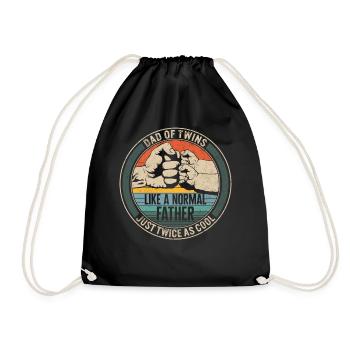 Chemise De Père, Papa De Jumeaux Comme Un Père Normal - Sac de sport léger - noir - Devant