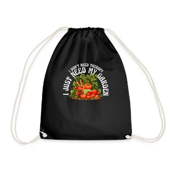 Gardener, Garden Plant, Hobby Gardener, Florist - Drawstring Bag - black - Front