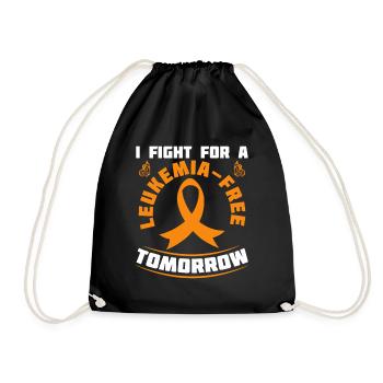 Boucle cancéreuse des survivants de la leucémie - Sac de sport léger - noir - Devant