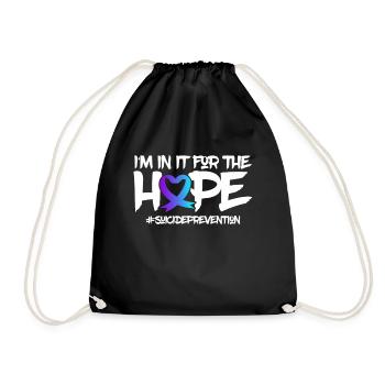 Mental Health Support Product Suicide Prevention - Drawstring Bag - black - Front