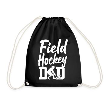 Field Hockey Dad Field Hockey Dad - Turnbeutel - Schwarz - Vorne