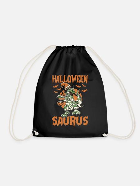 Halloween Saurus Halloween Dino Halloween Dinosaur - Turnbeutel - Schwarz