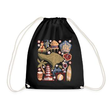 Bali - Drawstring Bag - black - Front