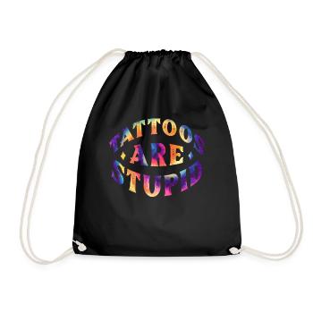 Les tatouages sont stupides - Sac de sport léger - noir - Devant