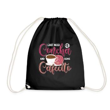 Conchas, j’ai juste besoin d’une concha et d’un peu de nourriture mexicaine - Sac de sport léger - noir - Devant