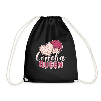 La reine Concha aime le pain sucré aux coquilles Dulce Conchas - Sac de sport léger - noir - Devant