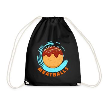 Meatballs, Minced Meat, Pastas, Meatball, Italian Food - Drawstring Bag - black - Front
