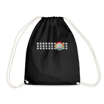 RPG Cube Jeu de rôle Quête secondaire - Sac de sport léger - noir - Devant