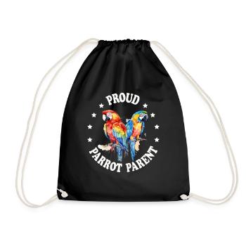 Perruche Perruche Oiseau Perruche Propriétaire - Sac de sport léger - noir - Devant