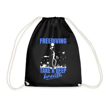Diving, Freediving, Apnea No Limit Freediving - Drawstring Bag - black - Front