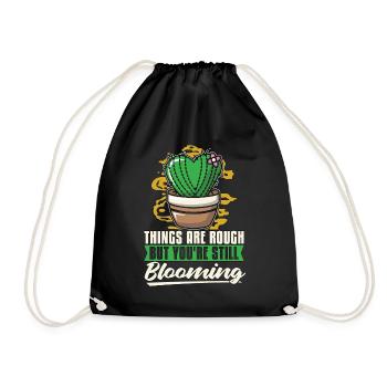 Succulent Things Are Rough But You're Plant Lover - Turnbeutel - Schwarz - Vorne