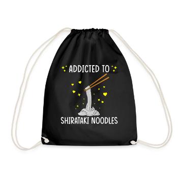 Nouilles Shiritaki - Sac de sport léger - noir - Devant