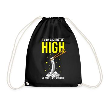 Nouilles Shiritaki - Sac de sport léger - noir - Devant