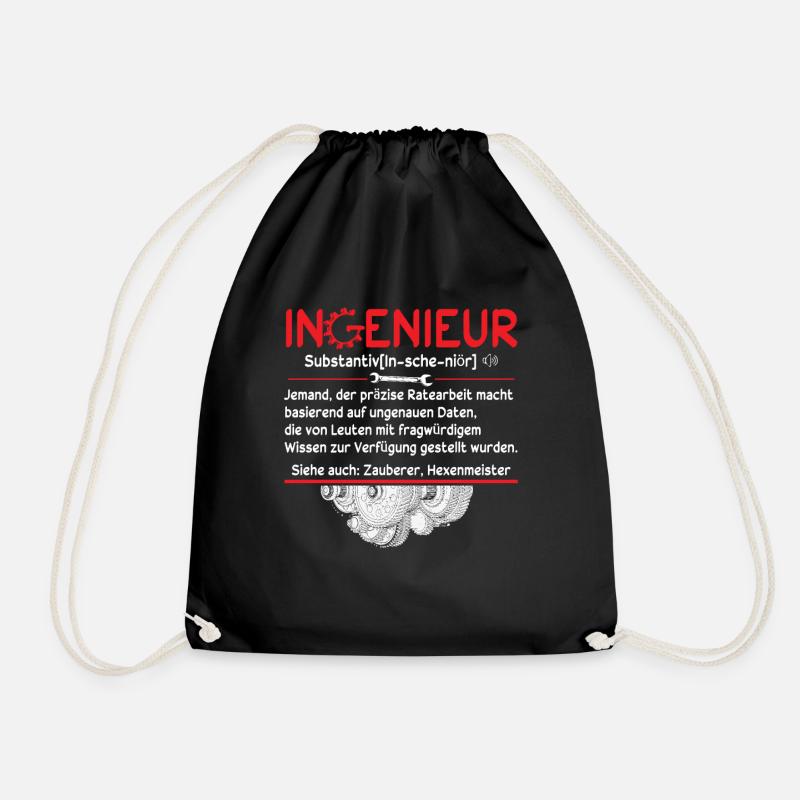 Definition Ingenieur - Turnbeutel - Schwarz