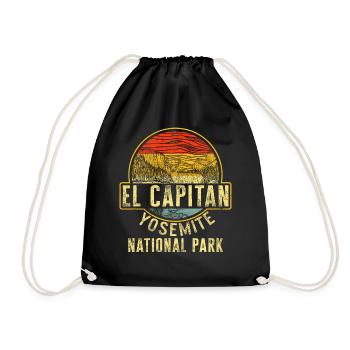 Chemise de camping, parc national El Capitan Yosemite - Sac de sport léger - noir - Devant