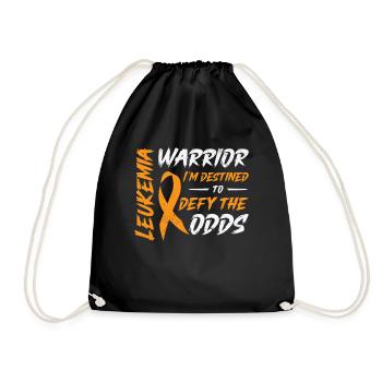 Leukemia Awareness Week Leukemia Ribbon Blood - Drawstring Bag - black - Front
