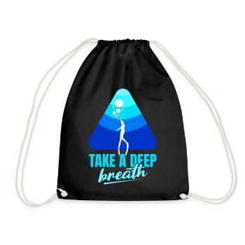 Diving, Freediving, Apnea No Limit Freediving - Drawstring Bag - black - Front