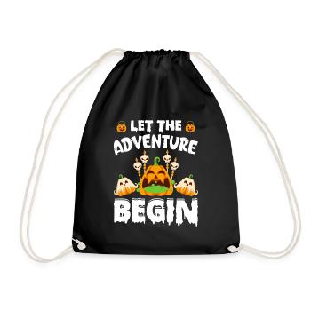 Halloween Party - Let The Adventure Begin - Hallow - Drawstring Bag - black - Front