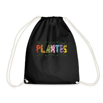 Botany Plantes Indoor Plants Botanical Gardening - Drawstring Bag - black - Front