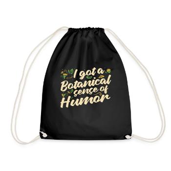 Botany I've Got A Botanical Sense Of Indoor Plants - Drawstring Bag - black - Front
