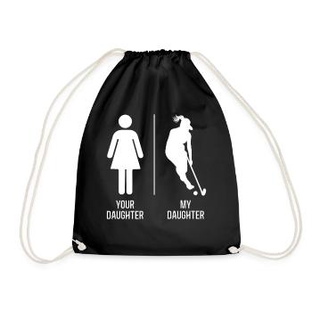 Hockey sur gazon Votre fille Mon - Sac de sport léger - noir - Devant