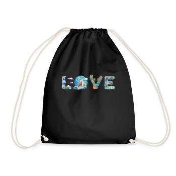 Catamaran Bateau Voilier Voile Sailor Environnement - Sac de sport léger - noir - Devant