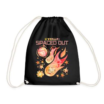 Voyage dans l’espace, dicton de l’espace, planètes drôles - Sac de sport léger - noir - Devant