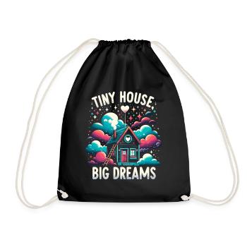 Tiny House Owner Builder - Tiny House Big Dreams - Turnbeutel - Schwarz - Vorne