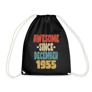 Génial Décembre 1955 - Sac de sport léger - noir - Devant