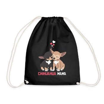 Beste Chihuahua Mama - Turnbeutel - Schwarz - Vorne