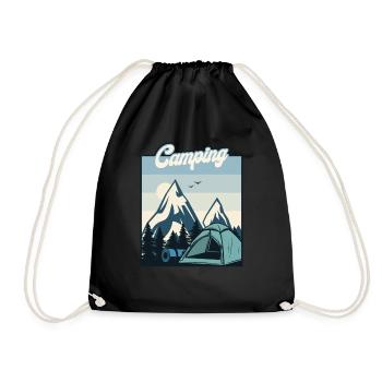 Tentes de camping Glamping Camping-car - Sac de sport léger - noir - Devant