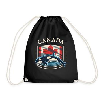 The beauty of the Canadian wilderness - Drawstring Bag - black - Front