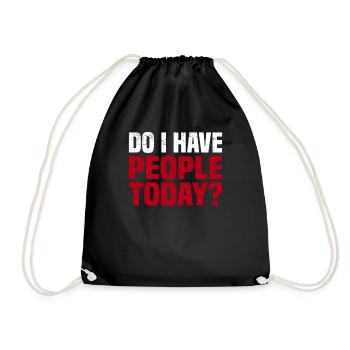 Misanthrope Antisocial Introvert - Drawstring Bag - black - Front
