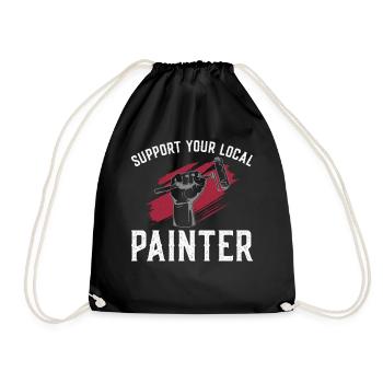 House Painter Decorator Support - Turnbeutel - Schwarz - Vorne