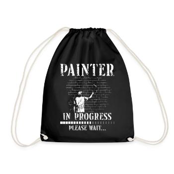 House Painter Decorator Painter In - Turnbeutel - Schwarz - Vorne