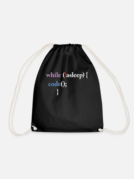 Programming Code Computer Science Funny Programmer - Turnbeutel - Schwarz
