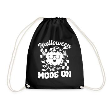 Mode Halloween activé - Drôle de citrouille d’Halloween - Sac de sport léger - noir - Devant