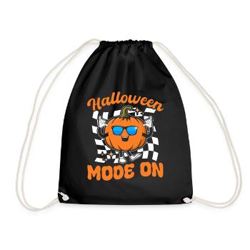 Funny Halloween Pumpkin I Halloween Mode On - Turnbeutel - Schwarz - Vorne