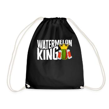 Chemise de pastèques pour hommes, pastèque Kin Tee, - Sac de sport léger - noir - Devant