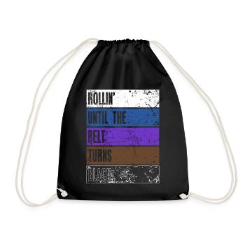 Ceinture de Jiu Jitsu Brésilien Couleurs Cadeau BJJ - Sac de sport léger - noir - Devant