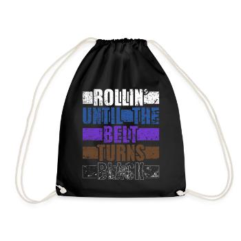 Ceinture de Jiu Jitsu Brésilien Couleurs Cadeau BJJ - Sac de sport léger - noir - Devant