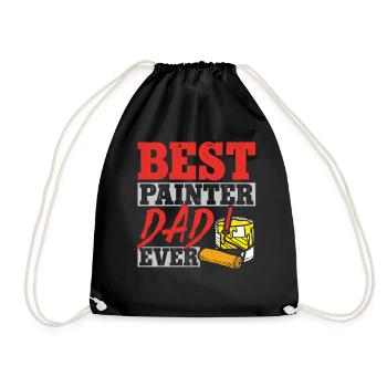 House Painter Decorator Dad Best - Drawstring Bag - black - Front