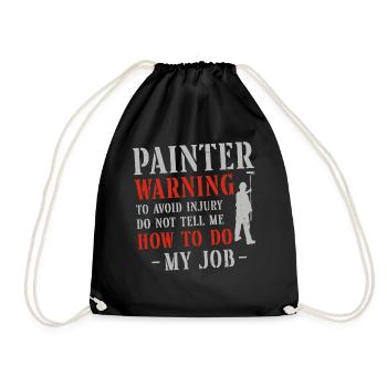 House Painter Decorator Painter - Turnbeutel - Schwarz - Vorne