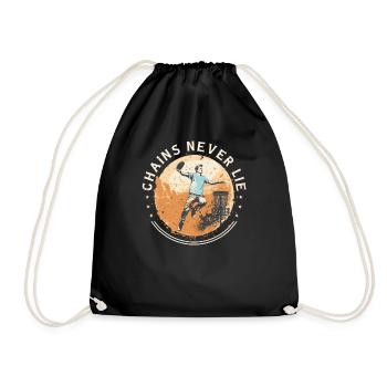 Disc Golf Joueur Disc Golfer Jeu Dictons Drôles - Sac de sport léger - noir - Devant